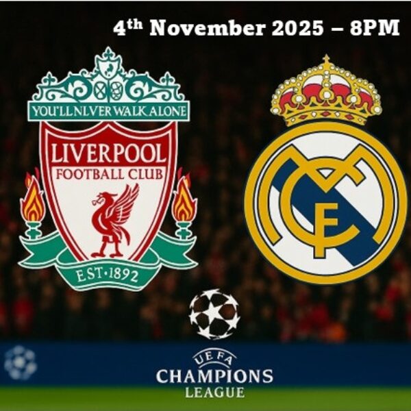 Return Coach tickets - Champions League: Real Madrid (04/11)