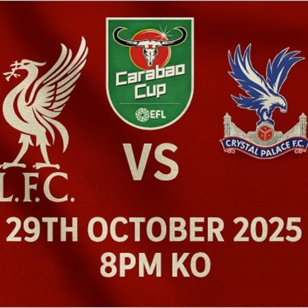 Return Coach tickets - Carabao Cup: Crystal Palace (29/10)