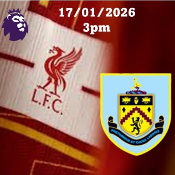 Return Coach tickets - Premier League: Burnley (17/01)