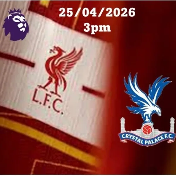 Return Coach tickets - Premier League: Crystal Palace (25/04)